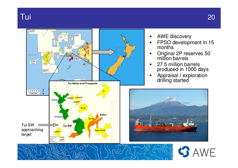 UBS PRESENTATION – Awe Limited – slide 19