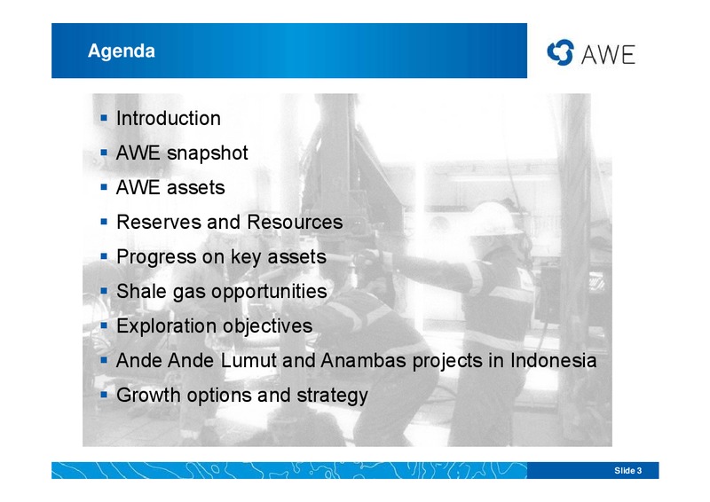 ASIAN ROADSHOW PRESENTATION – Awe Limited – slide 2