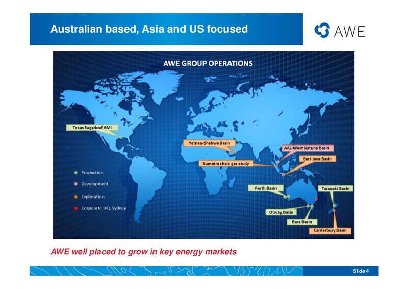 ASIAN ROADSHOW PRESENTATION – Awe Limited – slide 3
