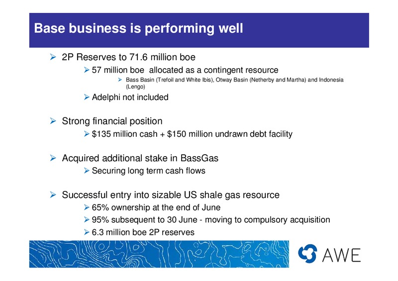 FY2010 RESULTS – Awe Limited – slide 7