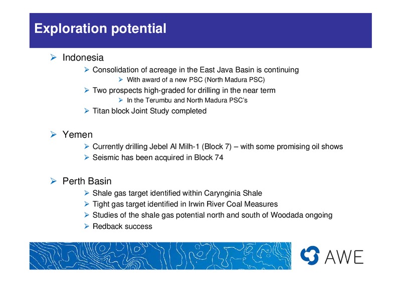 FY2010 RESULTS – Awe Limited – slide 13