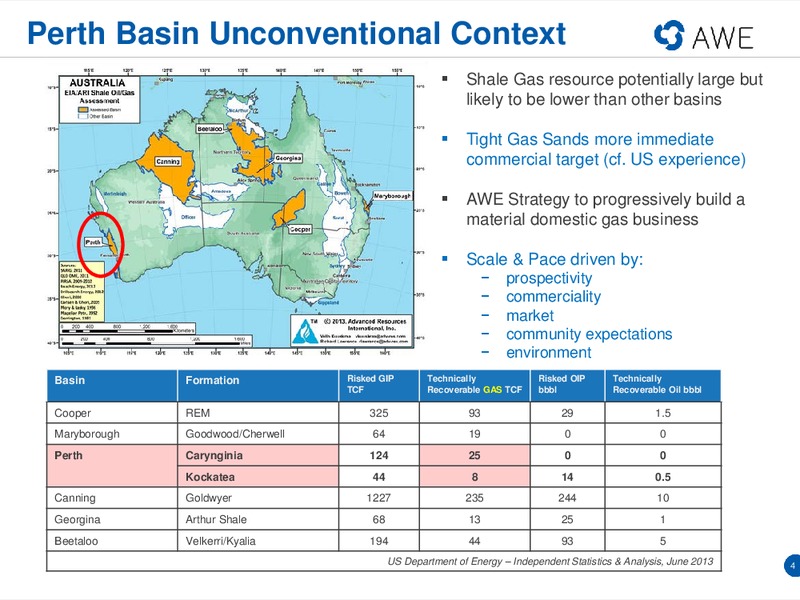 DUG CONFERENCE – Awe Limited – slide 3