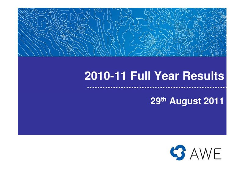 2010 - 11 Full Year Results – Awe Limited – slide 1