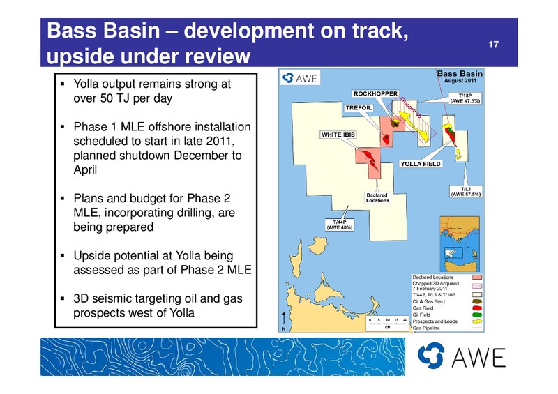 2010 - 11 Full Year Results – Awe Limited – slide 17