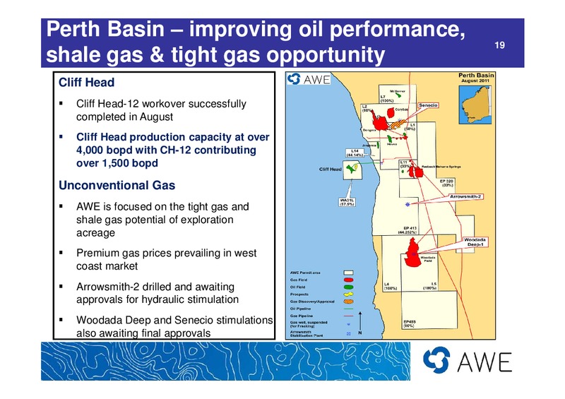 2010 - 11 Full Year Results – Awe Limited – slide 19