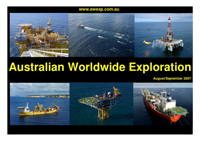AUSTRALIAN WORLDWIDE EXPLORATION – Awe Limited – slide 50