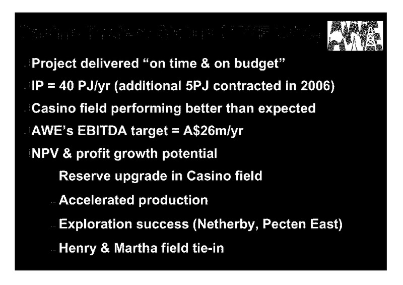 INVESTOR PRESENTATION – Awe Limited – slide 14