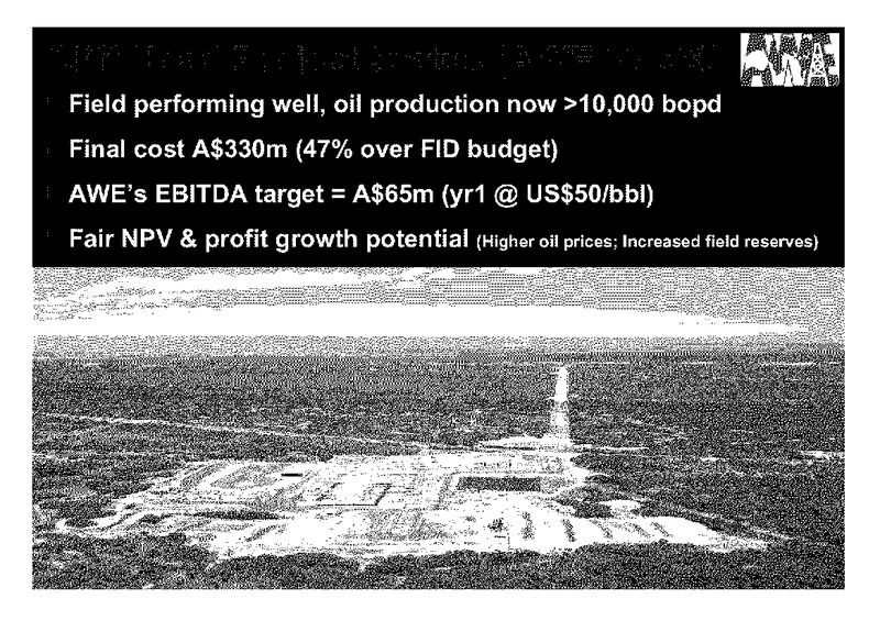INVESTOR PRESENTATION – Awe Limited – slide 16