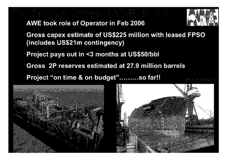 INVESTOR PRESENTATION – Awe Limited – slide 20