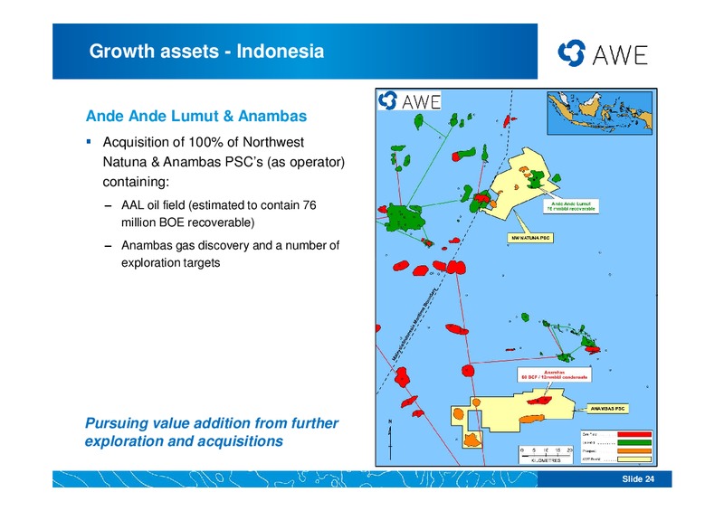 EUROZ OIL AND GAS CONFERENCE – Awe Limited – slide 23