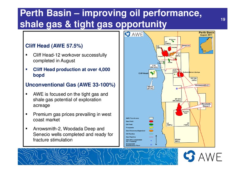 ASIAN ROADSHOW PRESENTATION – Awe Limited – slide 19