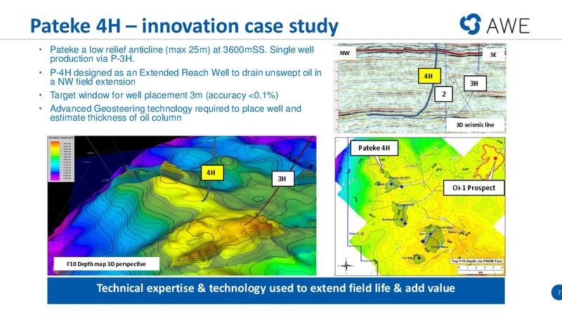 New Zealand PETROLEUM SUMMIT – Awe Limited – slide 6