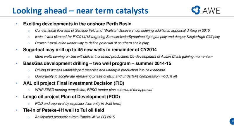 Citi Investment Conference – Awe Limited – slide 24
