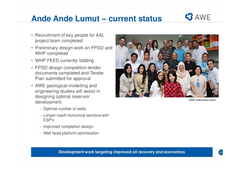 CITI CONFERENCE – Awe Limited – slide 23