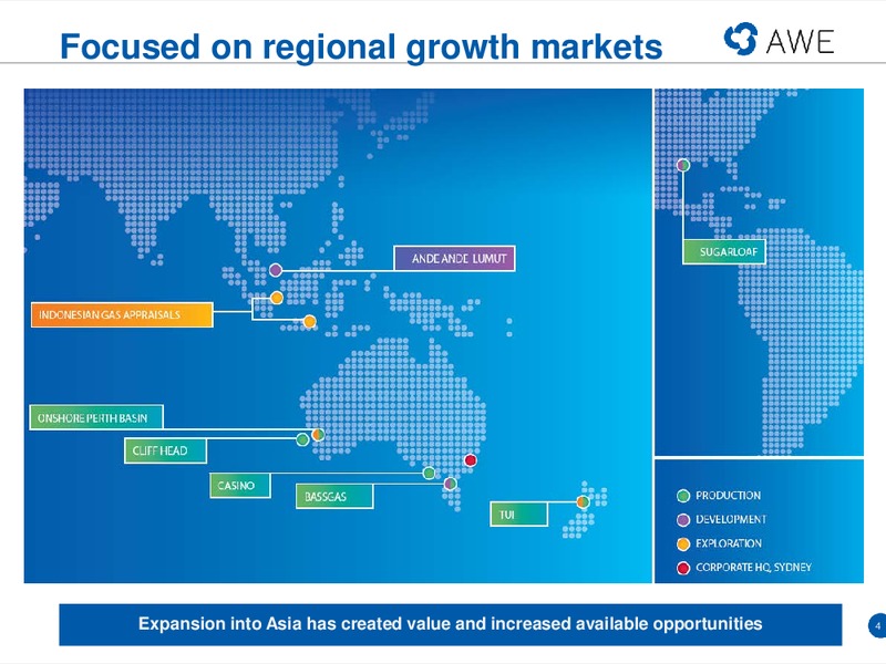 ASIA INVESTOR ROADSHOW – Awe Limited – slide 3