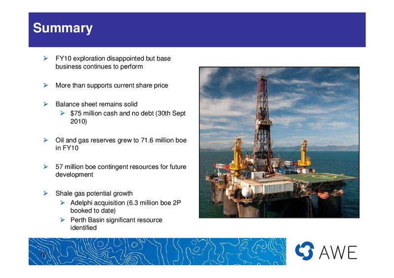 ANNUAL GENERAL MEETING – Awe Limited – slide 12