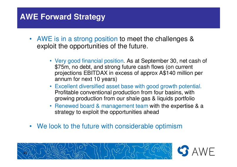 ANNUAL GENERAL MEETING – Awe Limited – slide 44