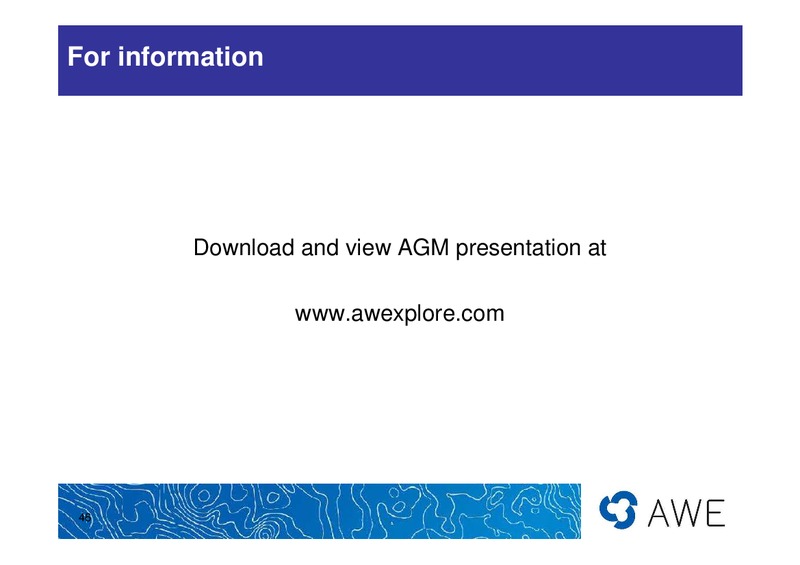 ANNUAL GENERAL MEETING – Awe Limited – slide 45