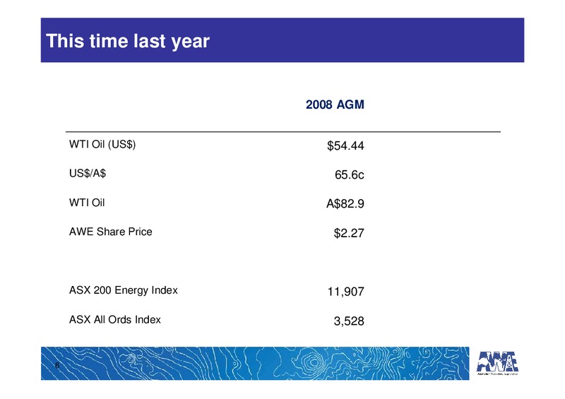 ANNUAL GENERAL MEETING – Awe Limited – slide 6
