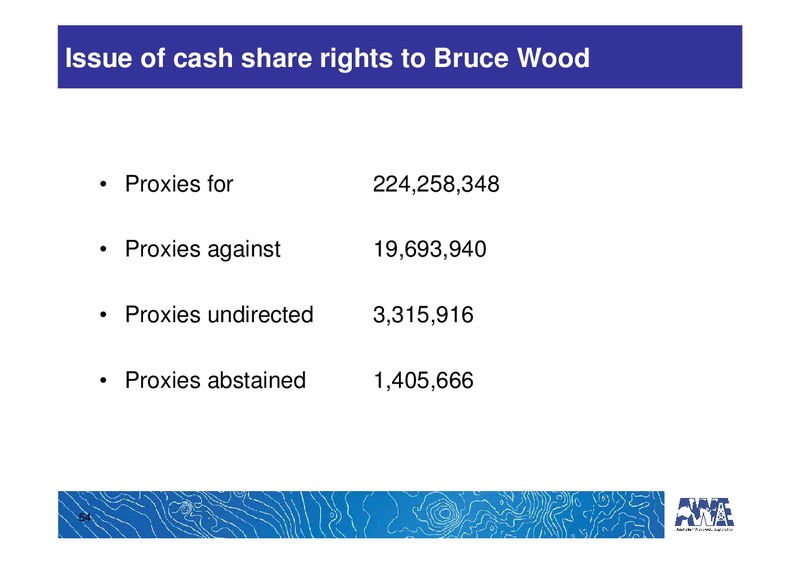 ANNUAL GENERAL MEETING – Awe Limited – slide 53