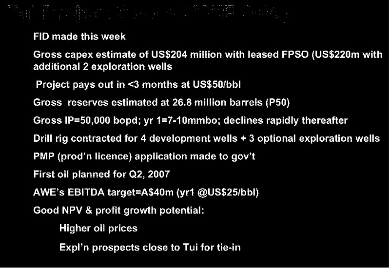 INVESTOR PRESENTATION – Awe Limited – slide 37