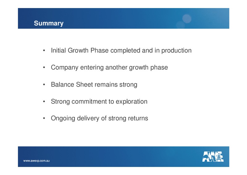 INVESTOR PRESENTATION – Awe Limited – slide 17