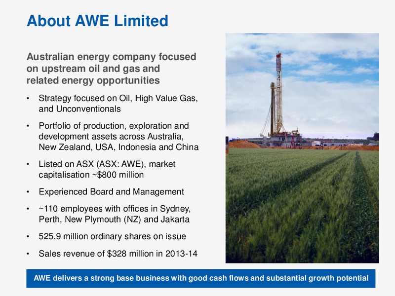 ASIA ROADSHOW – Awe Limited – slide 3