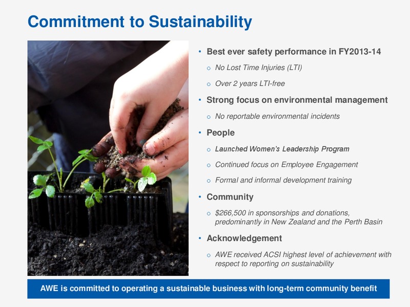 ASIA ROADSHOW – Awe Limited – slide 43