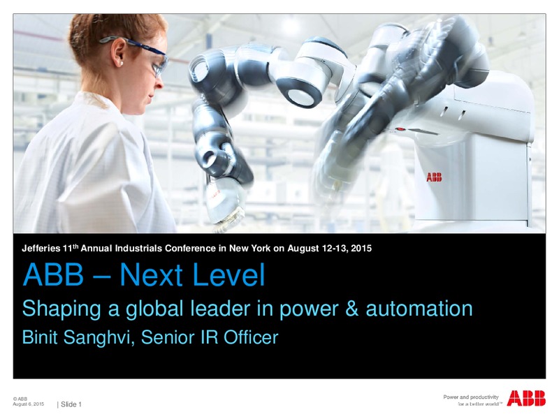 Jefferies 11th Annual Industrials Conference – Abb Oil Company Inc – slide 1