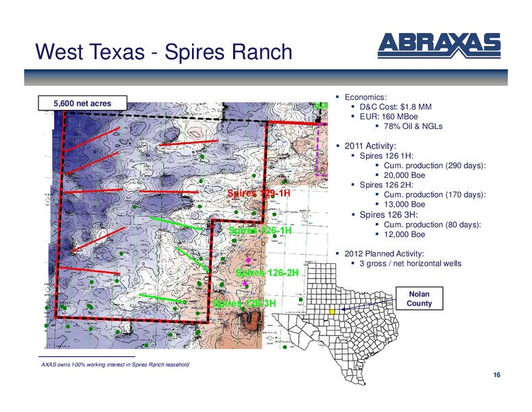 Febuary 2012 OGIS – Abraxas Petroleum Corp. – slide 15