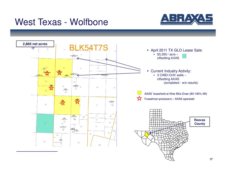Febuary 2012 OGIS – Abraxas Petroleum Corp. – slide 16