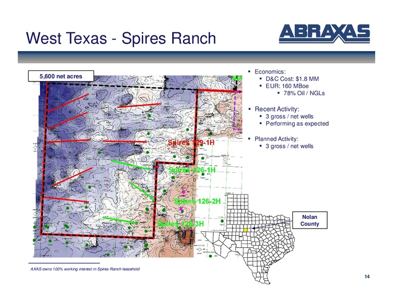 April 2012 OGIS – Abraxas Petroleum Corp. – slide 13