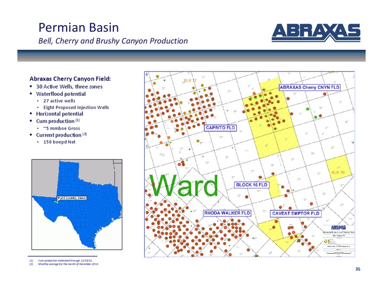 June 2014 Corporate Update – Abraxas Petroleum Corp. – slide 34