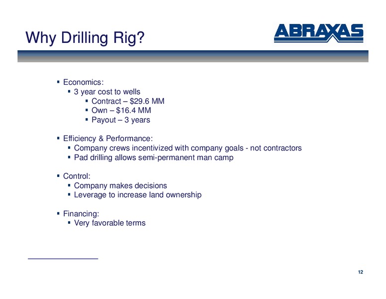 September 2011 OGIS – Abraxas Petroleum Corp. – slide 11