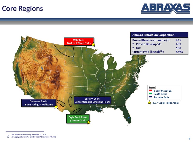 February 2017 Corporate Update – Abraxas Petroleum Corp. – slide 3