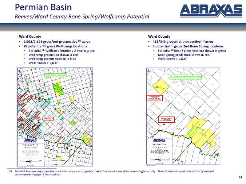 March 2016 Corporate Update – Abraxas Petroleum Corp. – slide 25