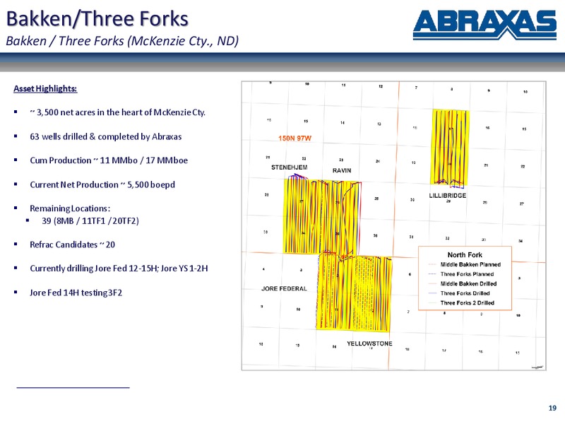 August 2019 Corporate Presentation – Abraxas Petroleum Corp. – slide 18