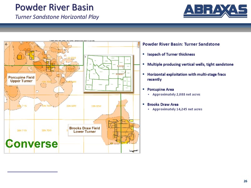 October 2016 Investor Presentation – Abraxas Petroleum Corp. – slide 25