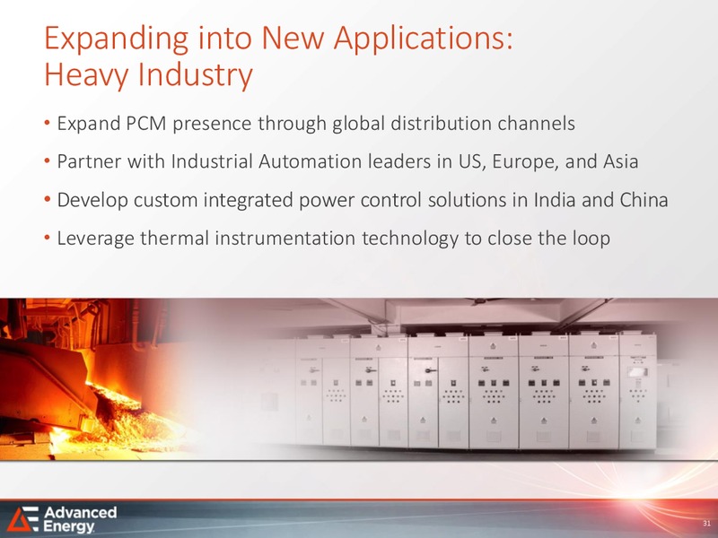 Analyst Day – Advanced Energy – slide 30