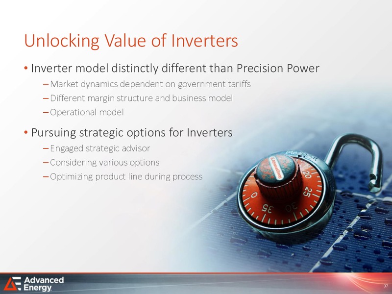 Analyst Day – Advanced Energy – slide 36