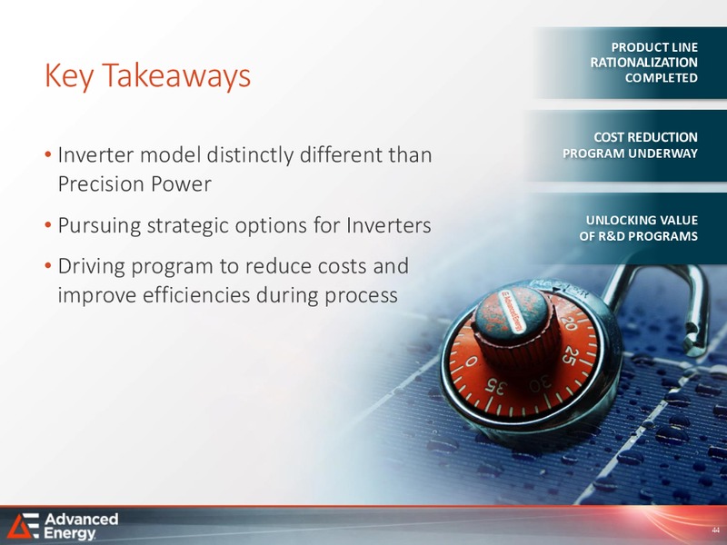 Analyst Day – Advanced Energy – slide 43