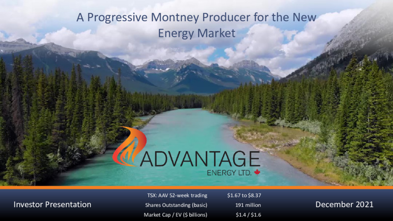 December 2021 Investor Presentation – Advantage Energy Ltd. – slide 1