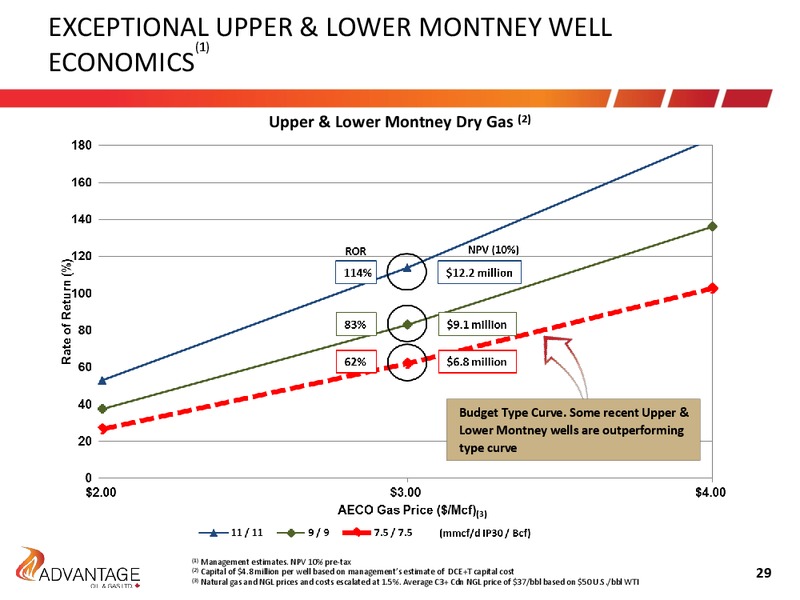 January 2017 Budget – Advantage Oil & Gas Ltd. – slide 29