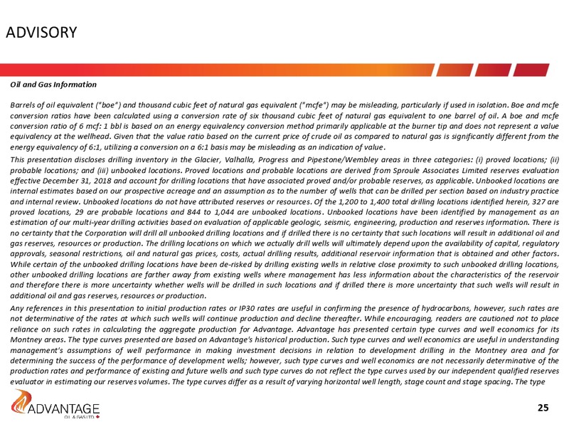 March 2019 Investor Presentation – Advantage Oil & Gas Ltd. – slide 23