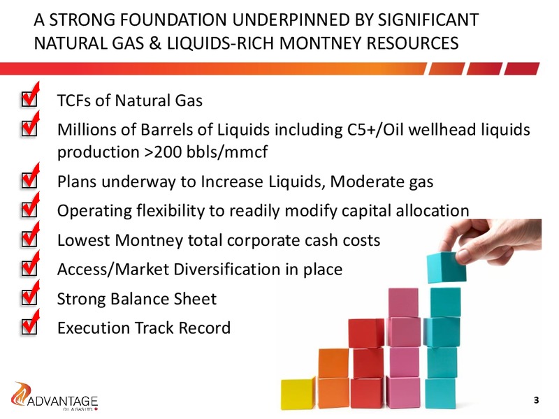 August 2018 Investor Presentation – Advantage Oil & Gas Ltd. – slide 3