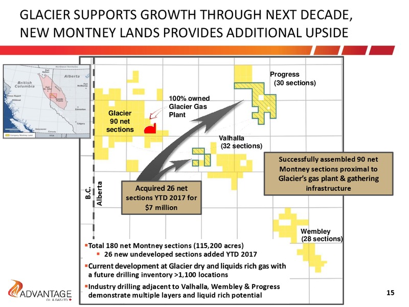 August 2017 Investor Presentation – Advantage Oil & Gas Ltd. – slide 15