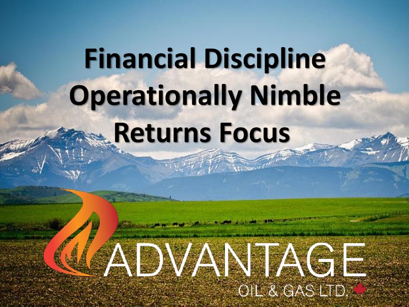 October 2019 Investor Presentation – Advantage Oil & Gas Ltd. – slide 17