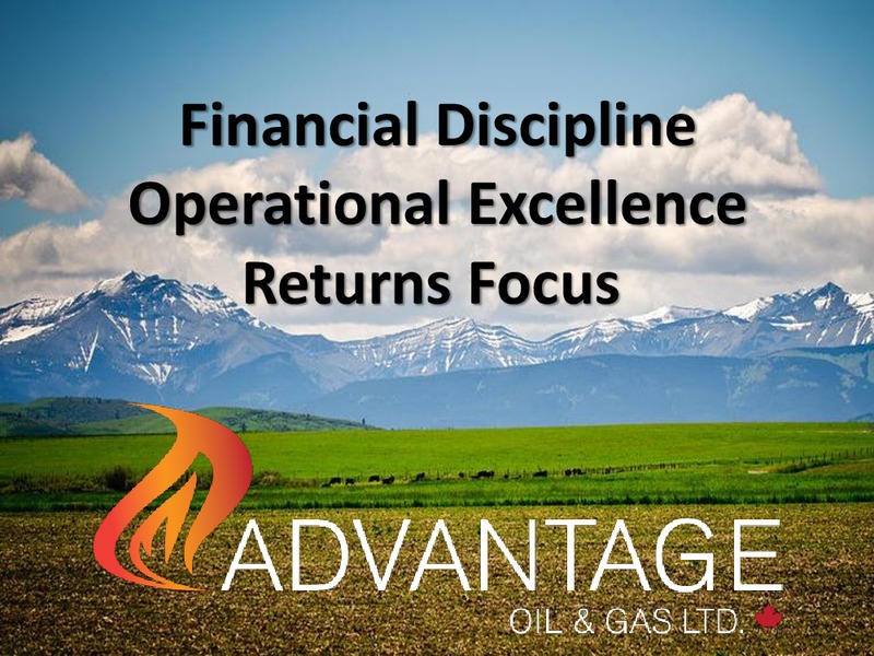 3Q 2018 Earnings Presentation – Advantage Oil & Gas Ltd. – slide 16