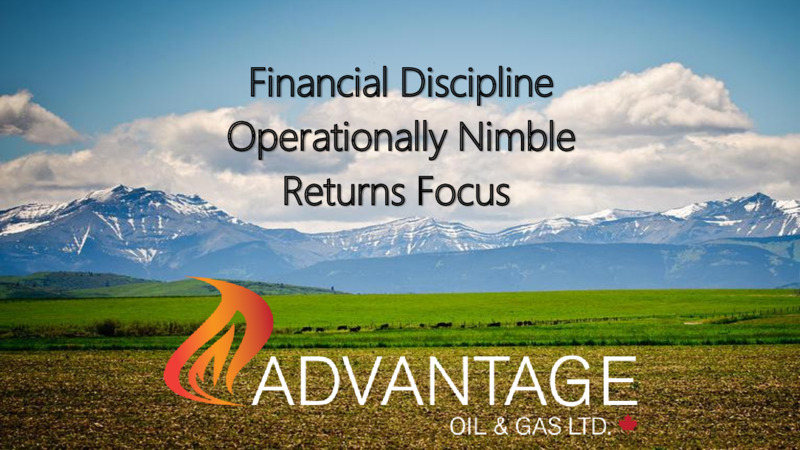 Investor Presentation   November 2020 – Advantage Oil & Gas Ltd. – slide 17