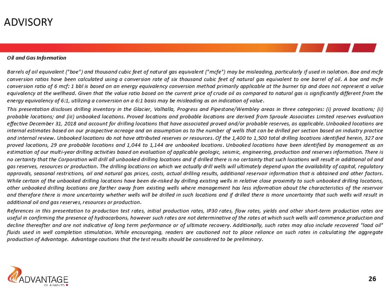 December 2019 Investor Presentation – Advantage Oil & Gas Ltd. – slide 24